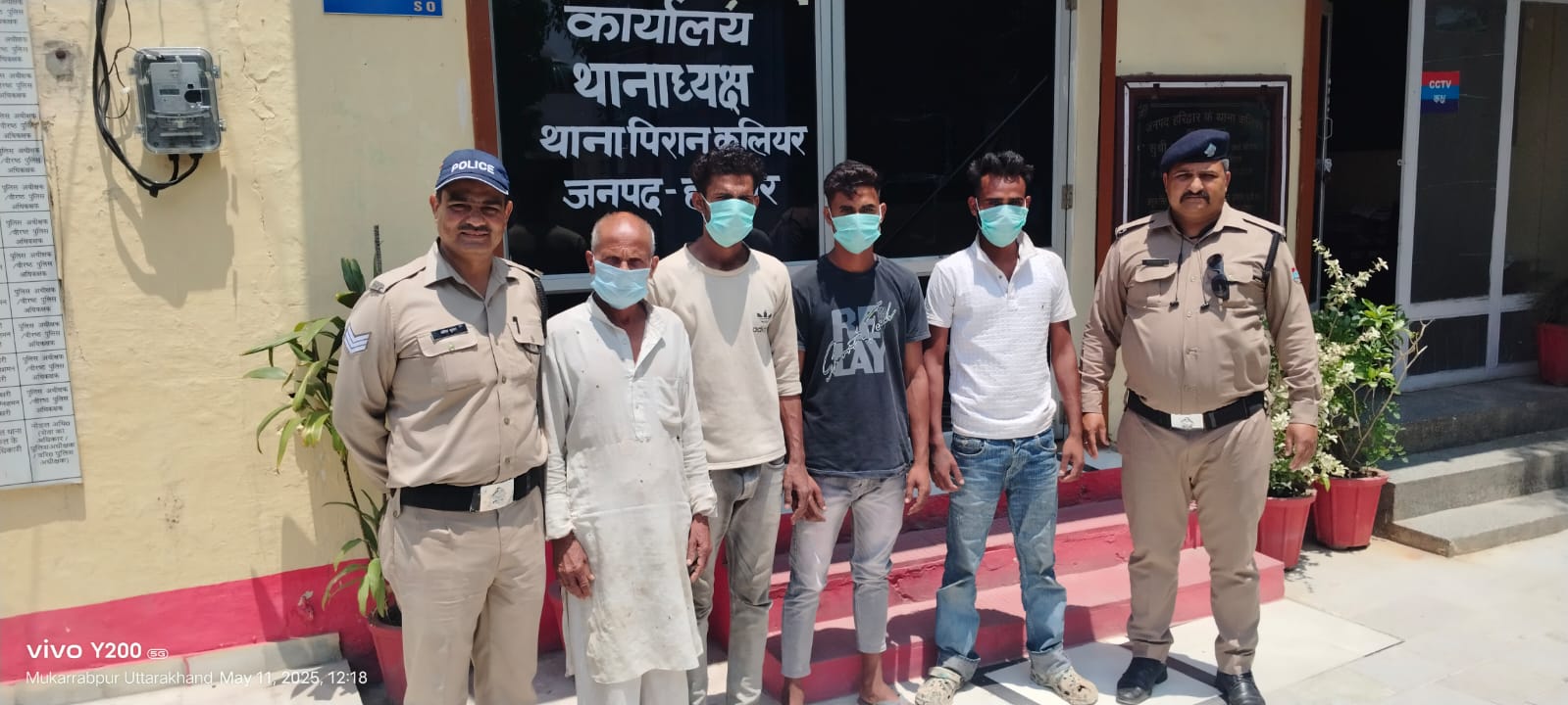 कलियर पुलिस की बड़ी कार्यवाही, चार वारण्टी गिरफ्तार